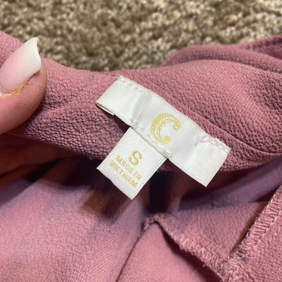 Charming Charlie cardigan mauve long open front lightweight SZ SM Polyester - Picture 14 of 14